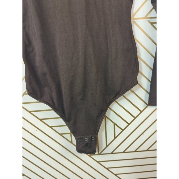 LISANZA Women's Bodysuit Vintage Long Sleeve Brown USA SIZE 36 - Picture 5 of 7